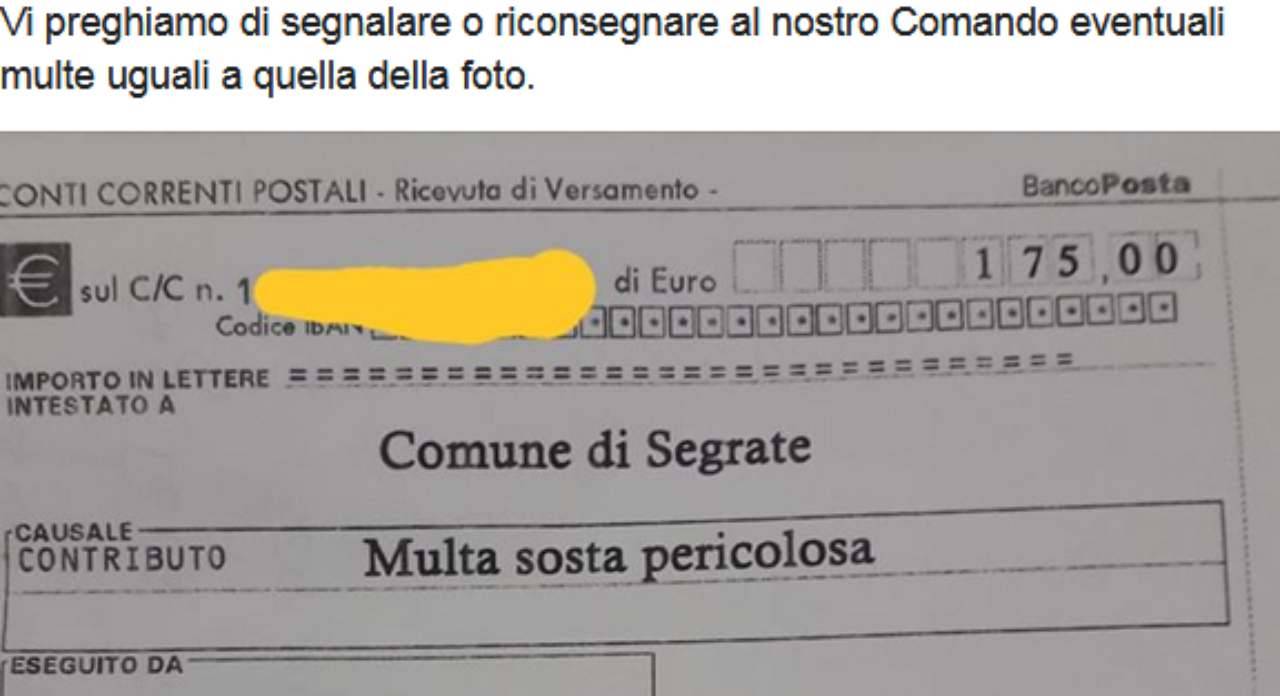 Multe false Polizia di Segrate: attenti a questi particolari