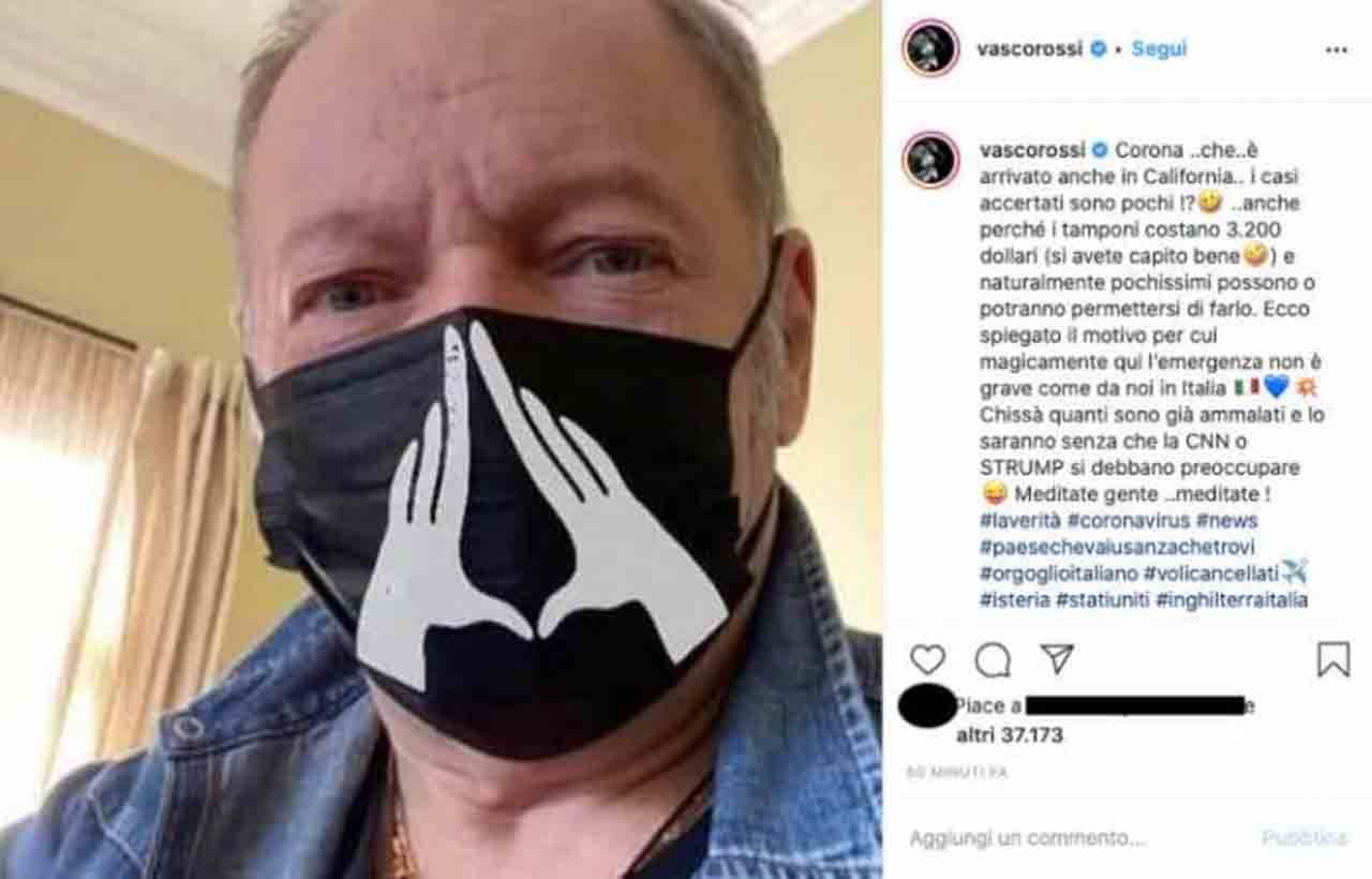 Vasco Rossi - Coronavirus, parole dure: "Chissà quanti sono già..."