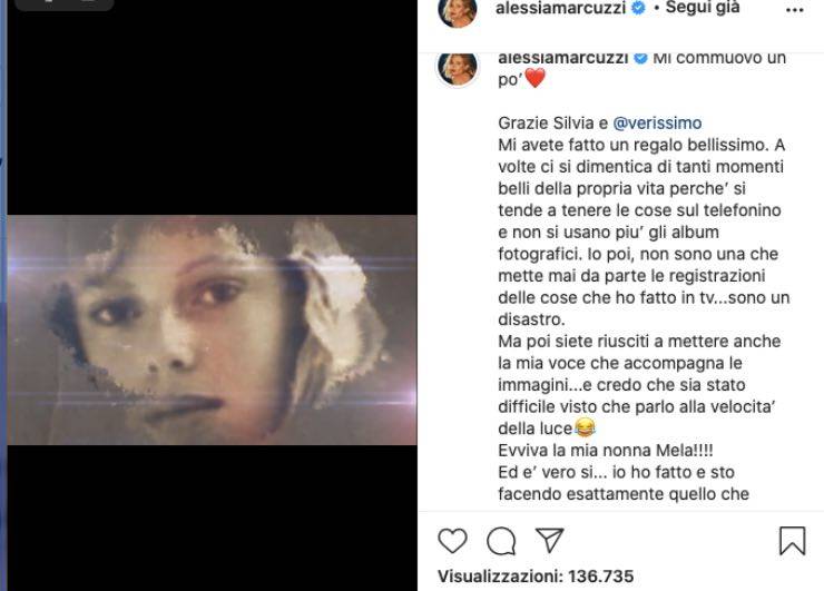 Alessia Marcuzzi si commuove: tra i sogni e il viale dei ricordi