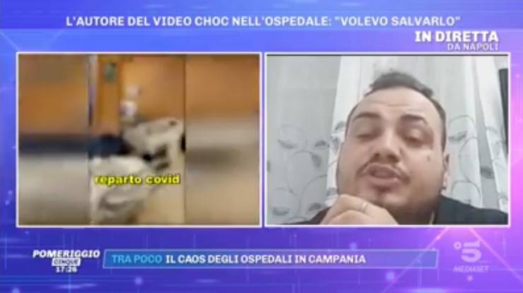 Covid-19, Barbara D'Urso intervista shock: morto nel bagno dell'ospedale