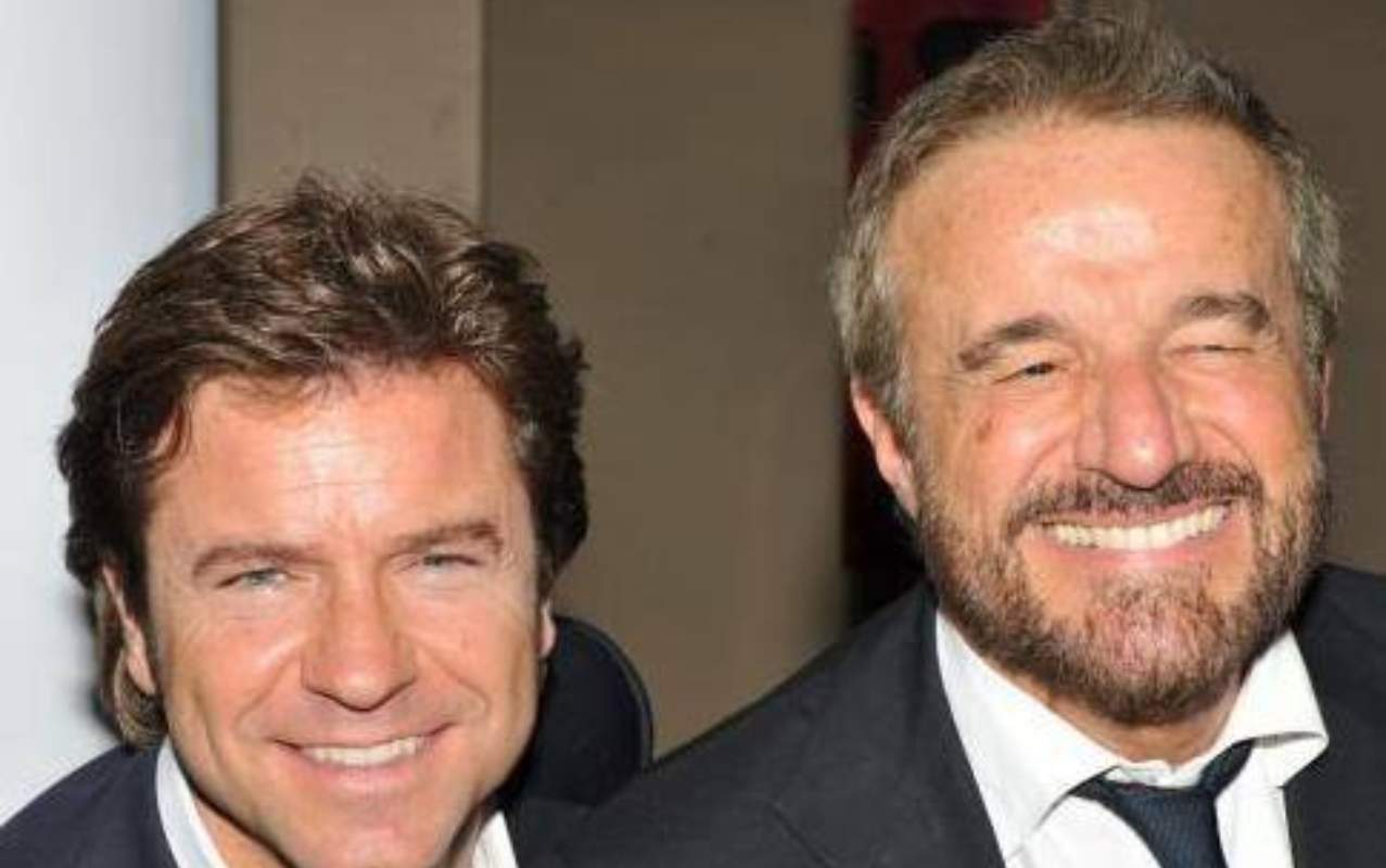 Paolo Conticini festeggia Christian De Sica