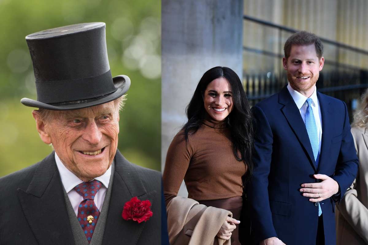 Filippo di Edimburgo, Meghan Markle e Harry Mountbatten-Windsor (Getty Images)