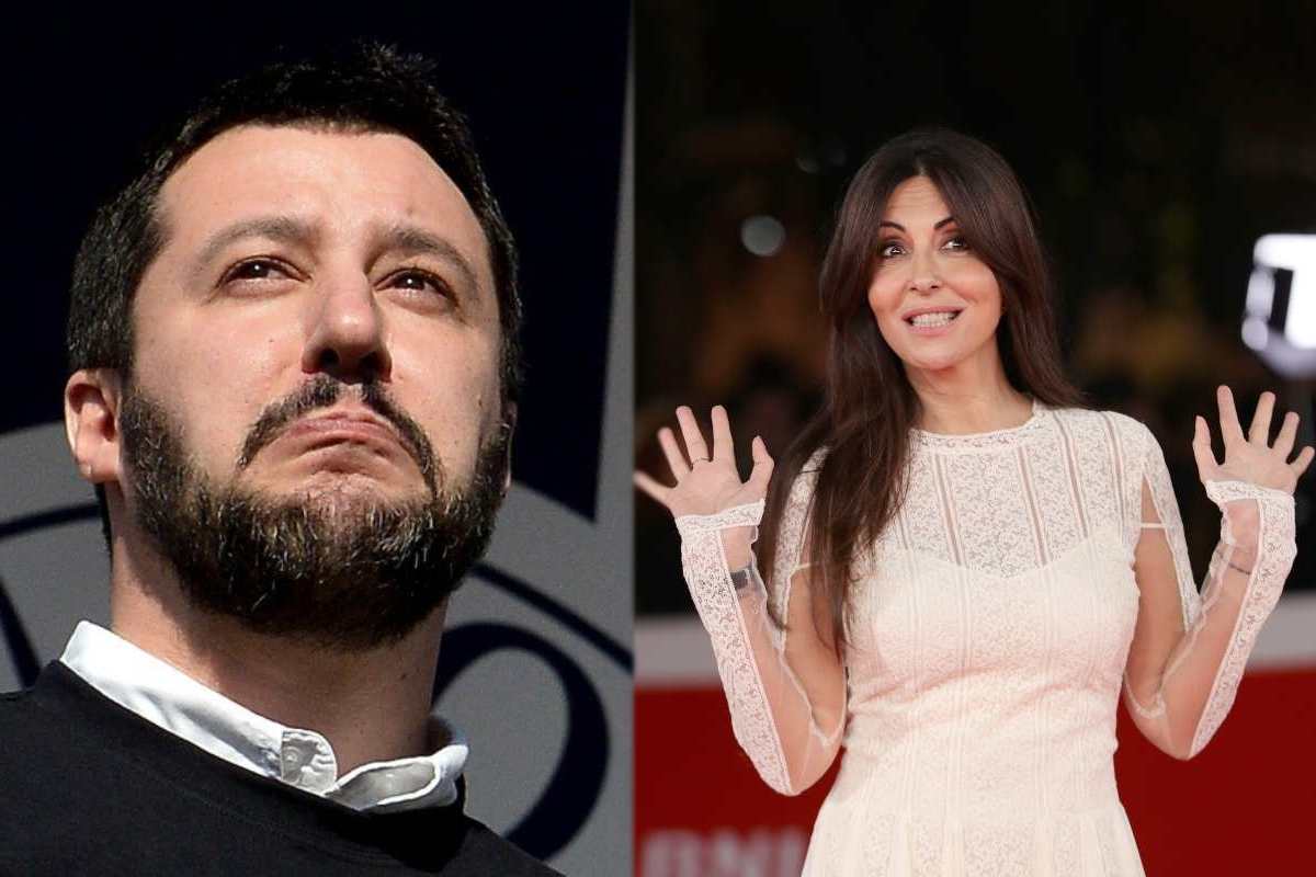 Matteo Salvini e Sabrina Ferilli