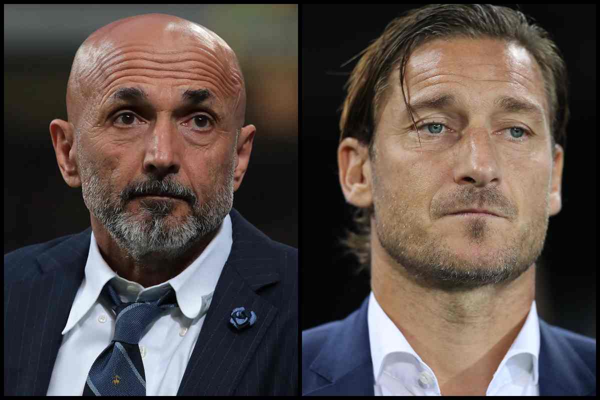 Luciano Spalletti e Francesco Totti (Befunky-Collage)