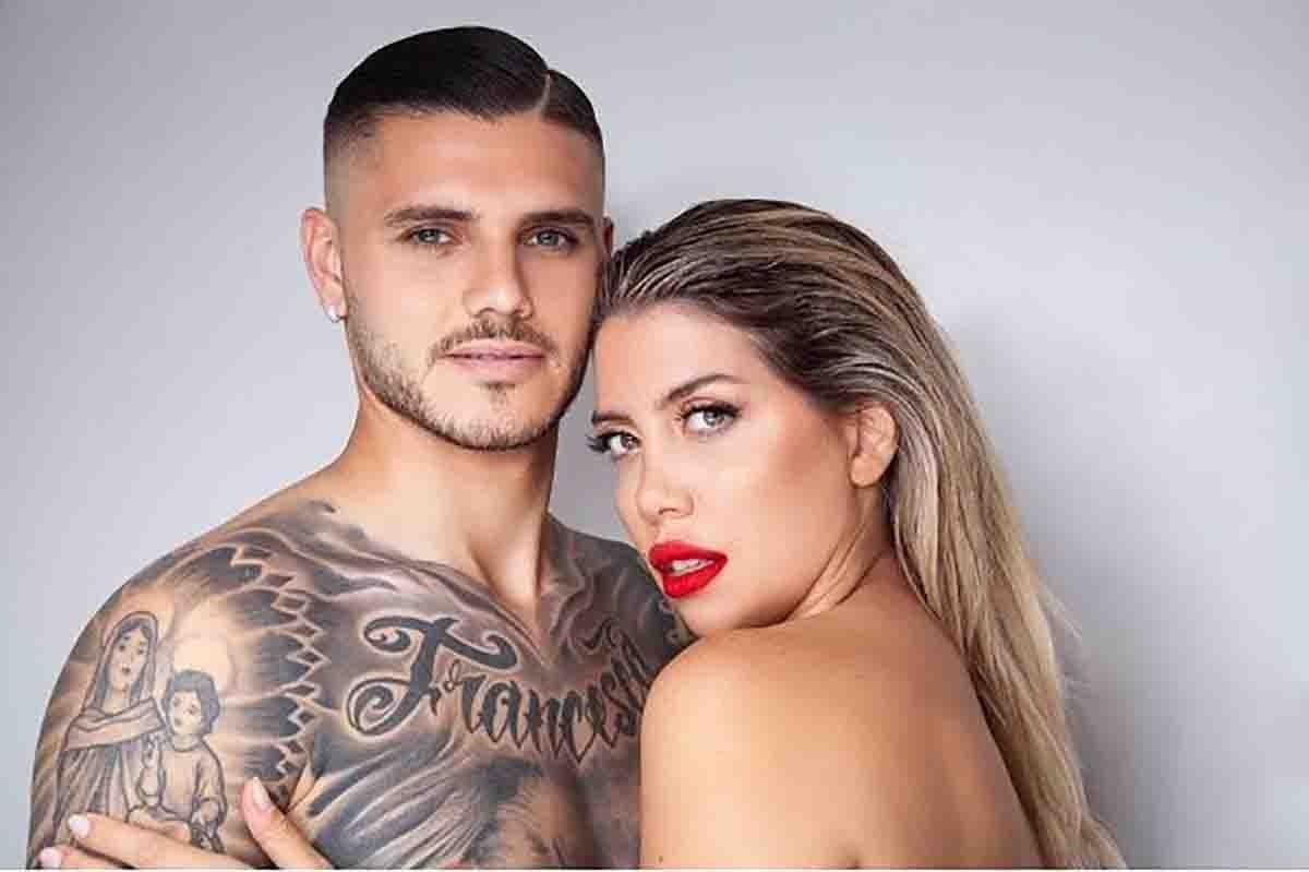 Wanda Nara e Mauro Icardi (facebook)