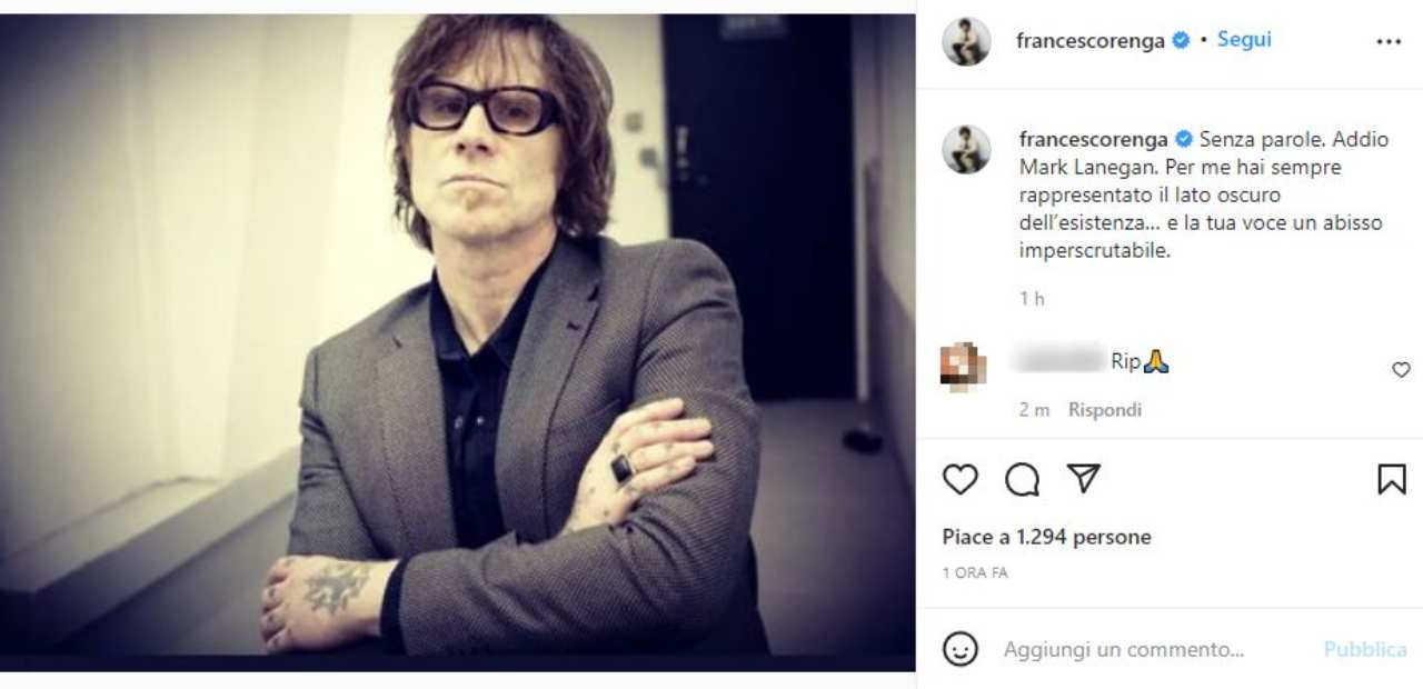 Francesco Renga su Mark Lanegan